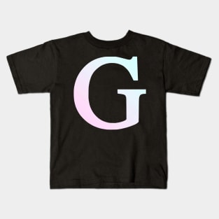 The Letter G Cool Colors Design Kids T-Shirt